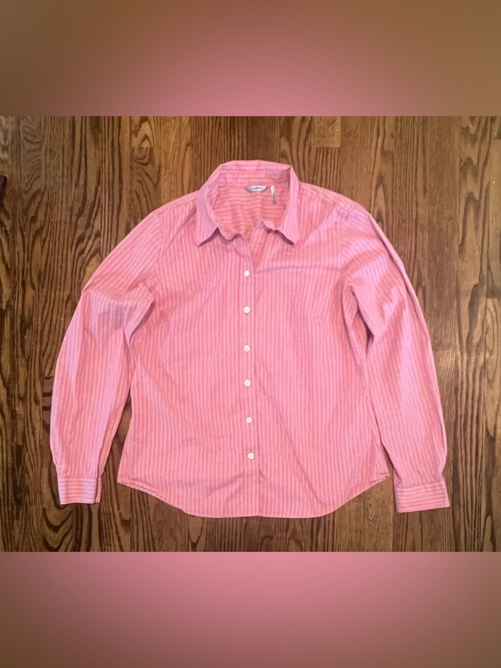 Izod Women’s Pink Striped Dress Shirt